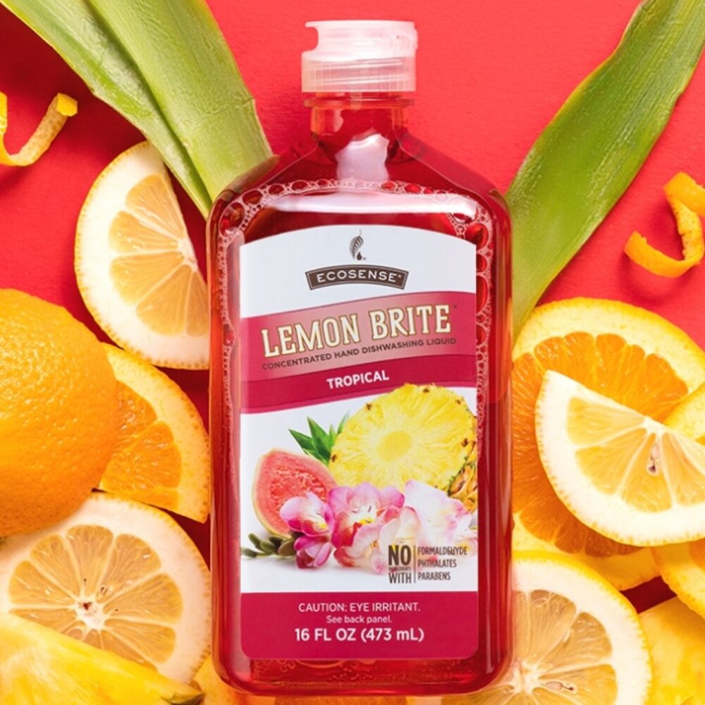 EcoSense Lemon Brite Hand Dishwashing Liquid - Tropical Scent | Size: 16 fl. oz.